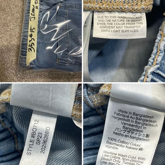 J.crew Women's Drawstring Waist Jeans Size 29 cotton blue medium wash denim - Picture 11 of 12